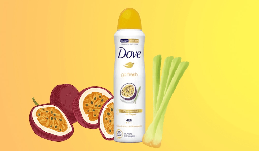 Dove Go Fresh Deo mit Passionsfrucht & Zitronengras