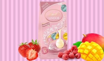 Lindor Sommer-Mix von Lindt: Die Summer Edition mit 4 Sorten