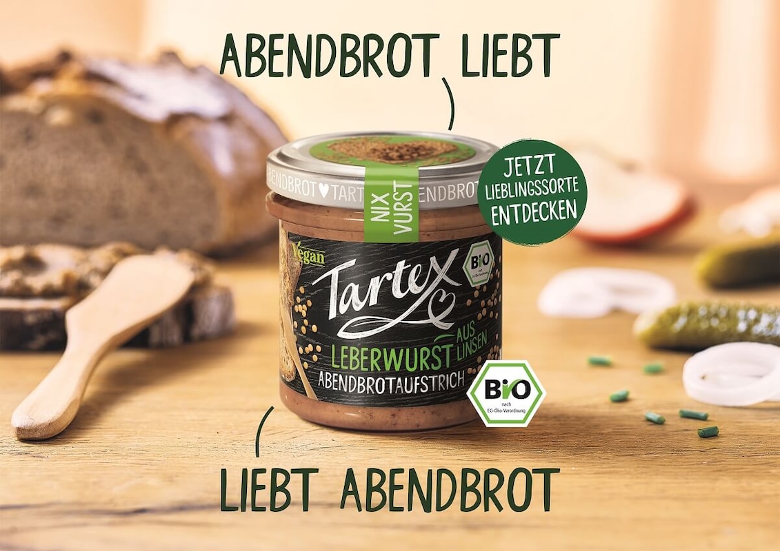 Tartex Nix Vurst - Vegane Alternative zu Leberwurst, Sucuk, Teewurst & Krakauer