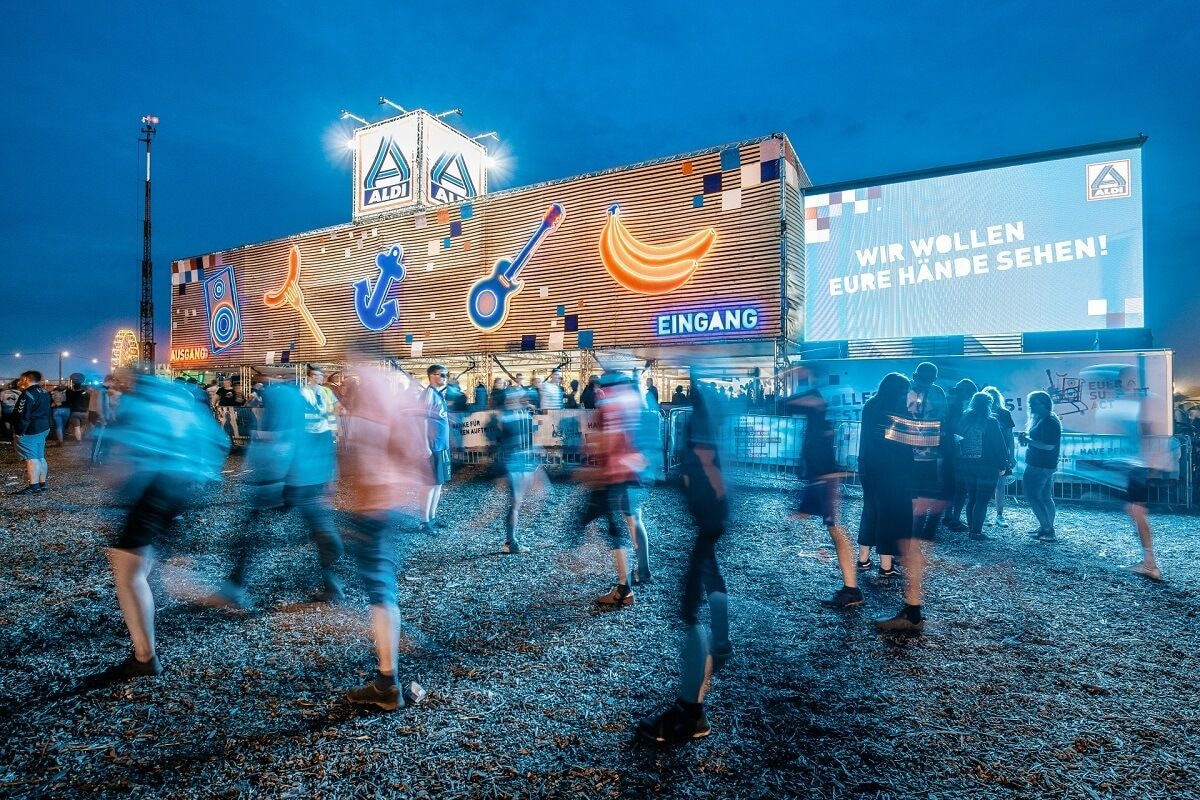 ALDI Nord Filiale beim Deichbrand Festival