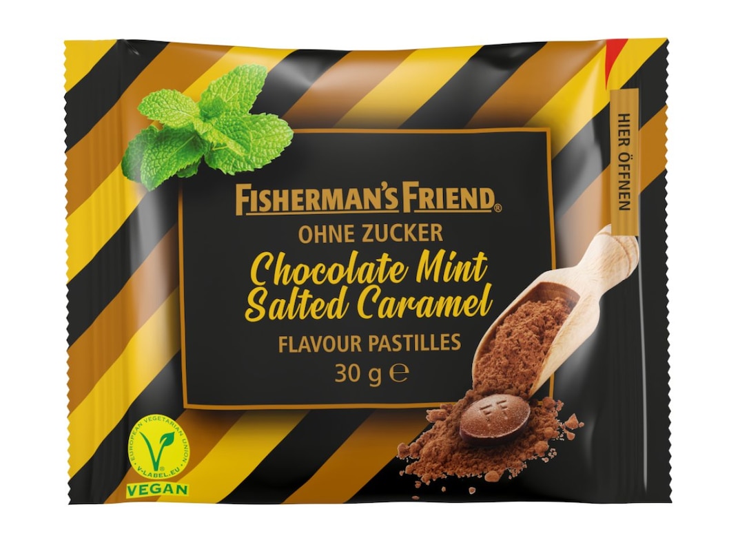 Neue Sorte Fisherman's Friend: Chocolate Mint Salted Caramel