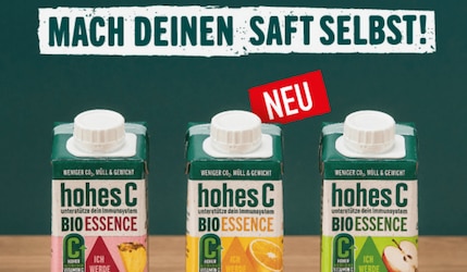 hohes C Bio Essence: Bio-Fruchtsaftkonzentrat zum Selbermischen