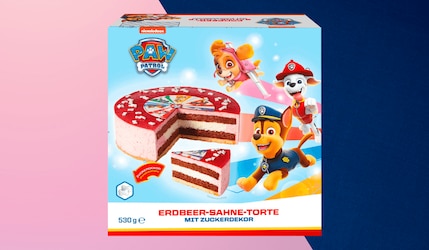 Paw Patrol Erdbeer-Sahne-Torte bei Aldi Nord im Angebot