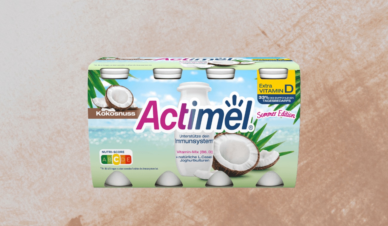 Actimel Sommer Edition mit Kokosgeschmack