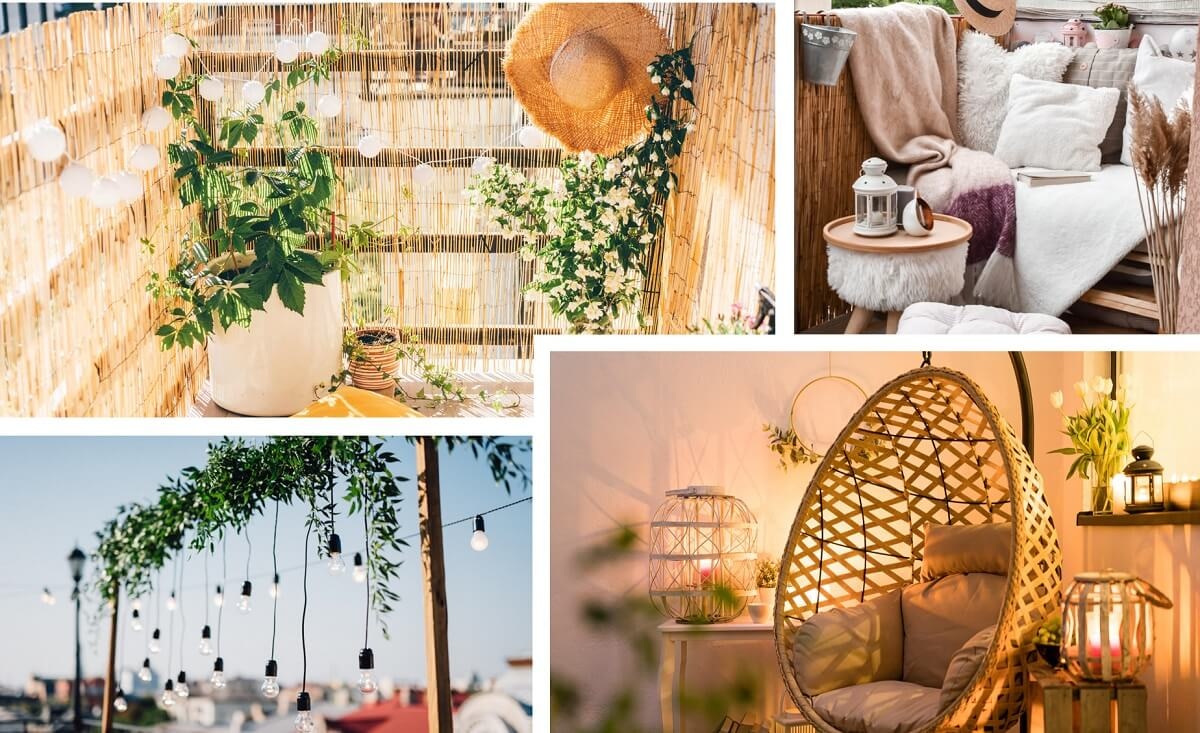 Boho Balkon Ideen