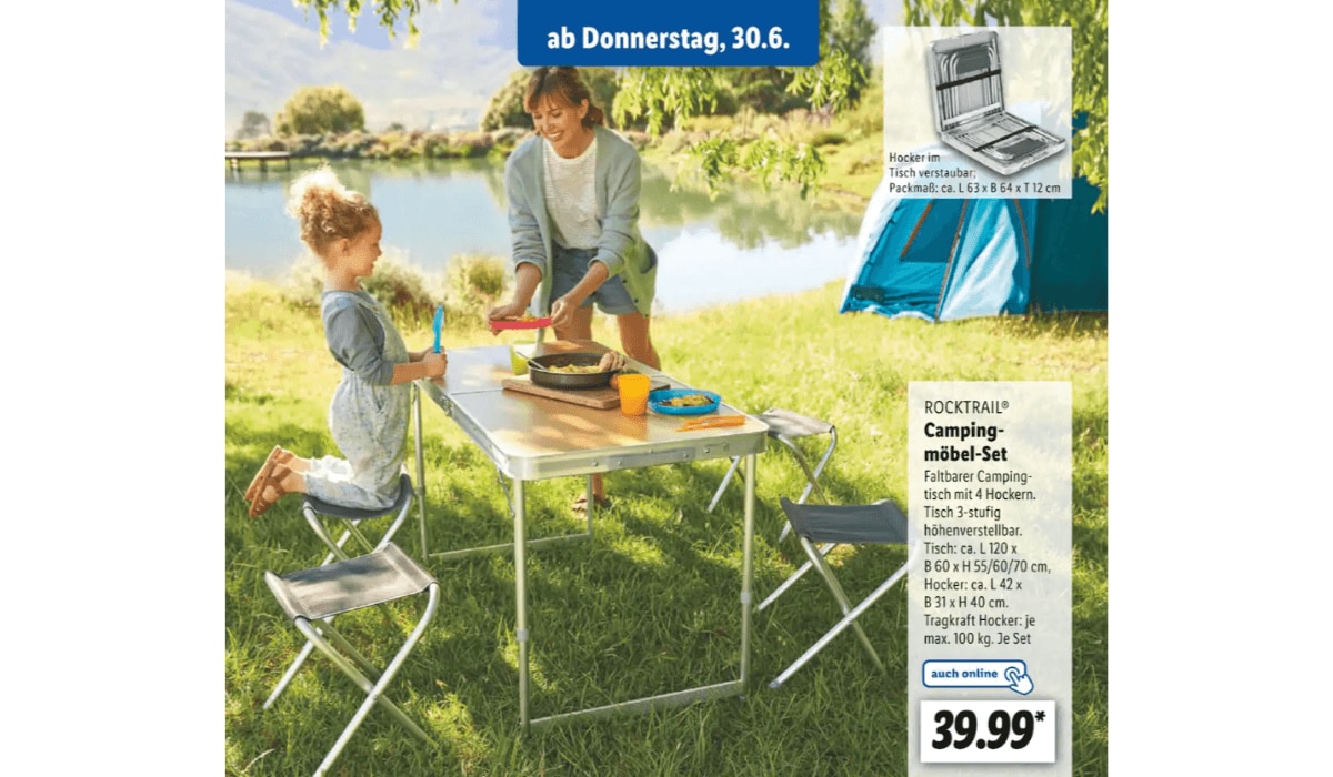 Camping Möbel Set Lidl