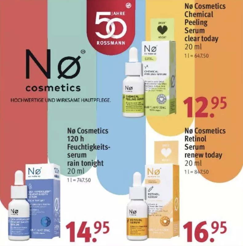no cosmetics produkte bei rossmann