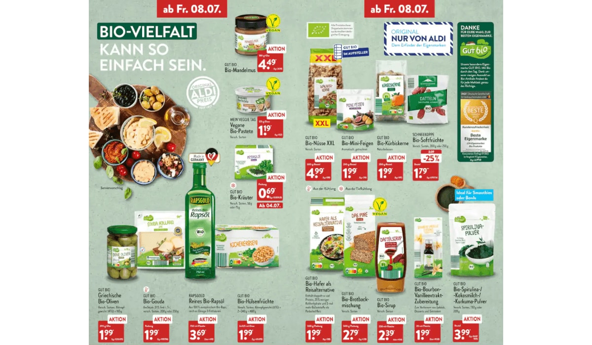 Prospekt Highlights von Aldi Nord KW 27