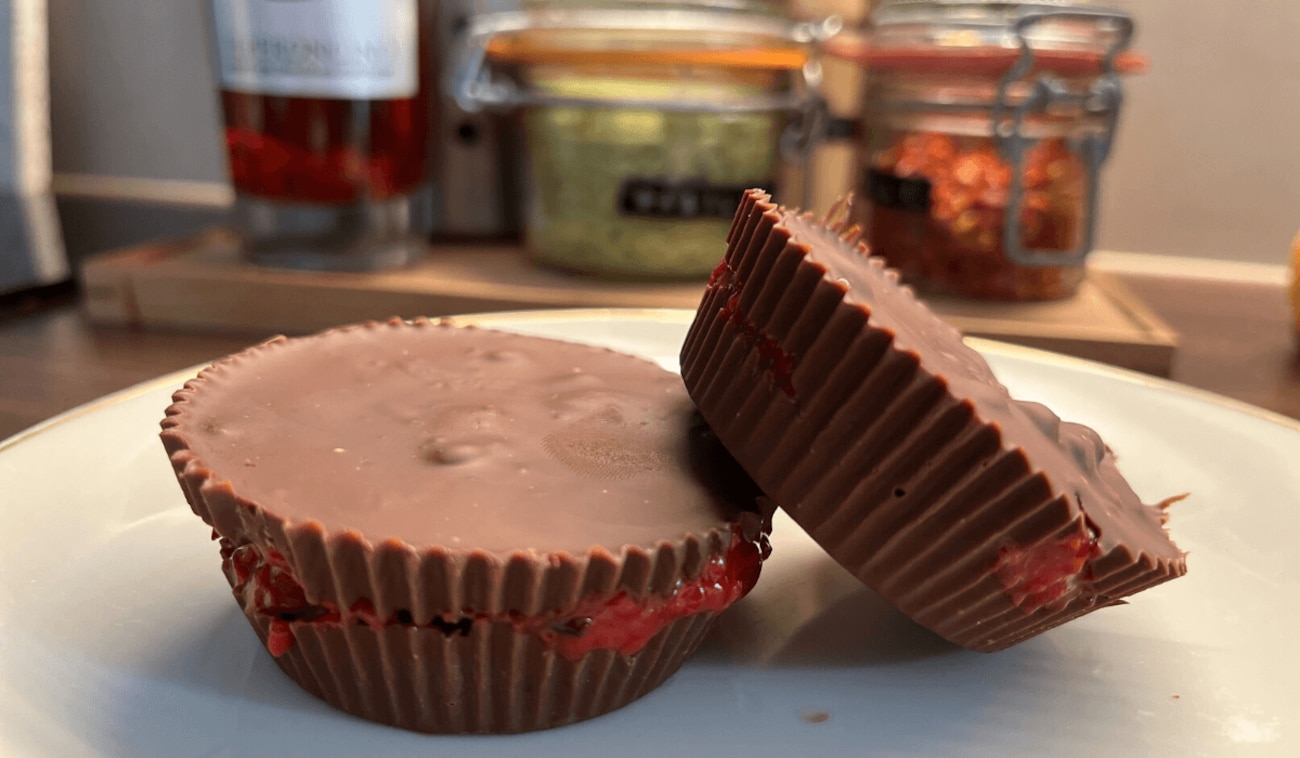 Himbeer-Schokoladen Cups - Das schnelle TikTok Rezept