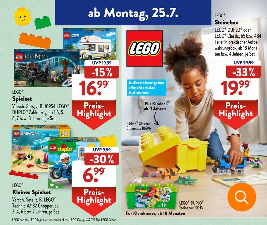 Lego Angebote Aldi Süd KW30 2022