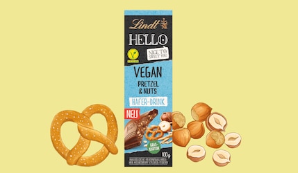Neu: Lindt HELLO Vegan Pretzel & Nuts