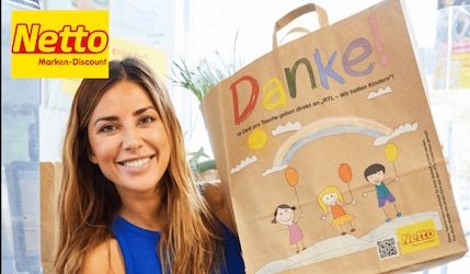 Charity-Bag von Netto - Spendentasche zur Hilfe benachteiligter Kinder