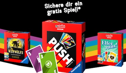 Sichere dir gratis ein Ravensburger Spiel im Nutella Design