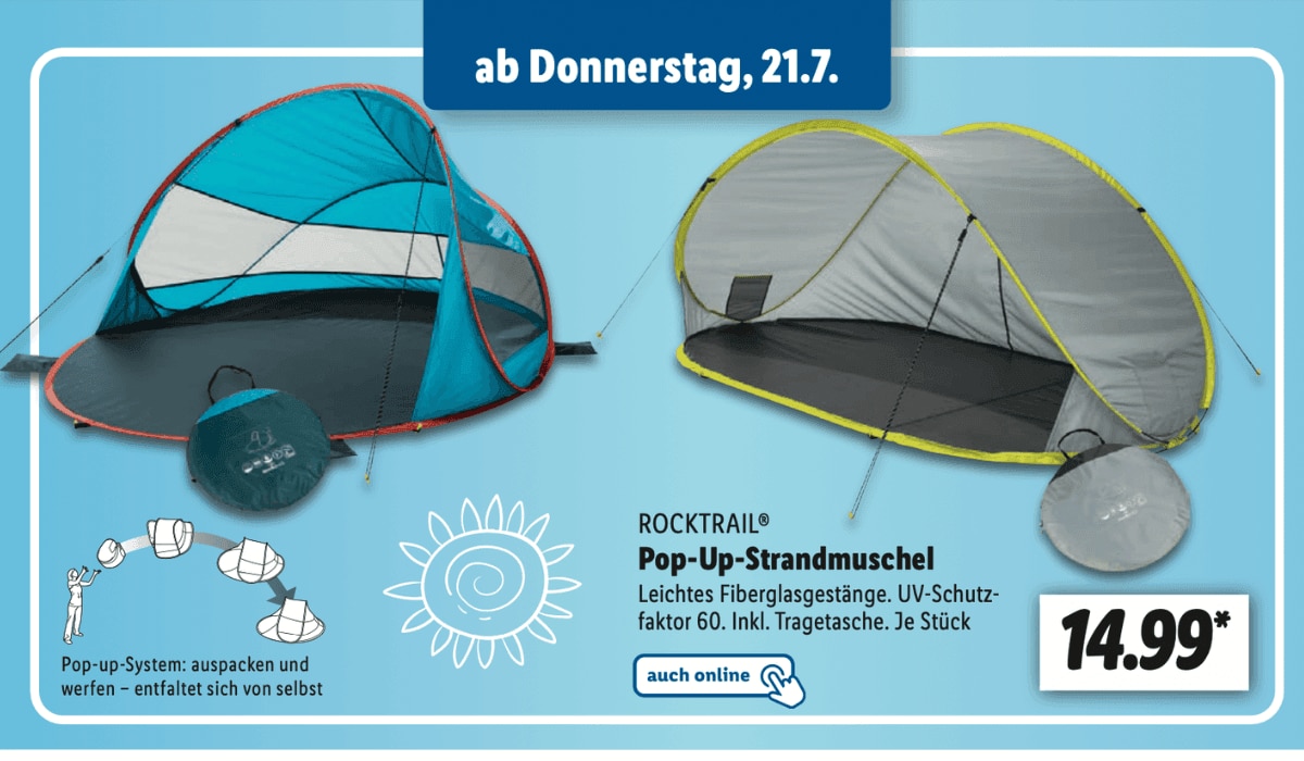 Sommerangebote Lidl Zelt