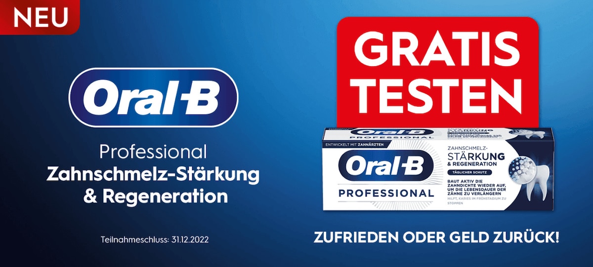 Oral B Cashback Aktion