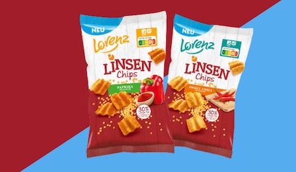 Neu: Lorenz Linsen Chips in zwei Sorten