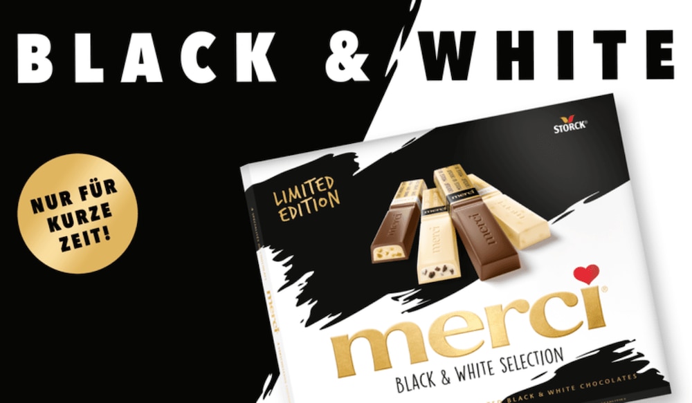 Merci Black & White Selection von Storck