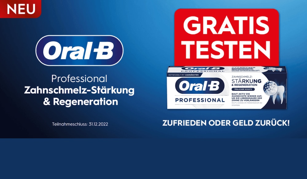 Oral B gratis testen Aktion