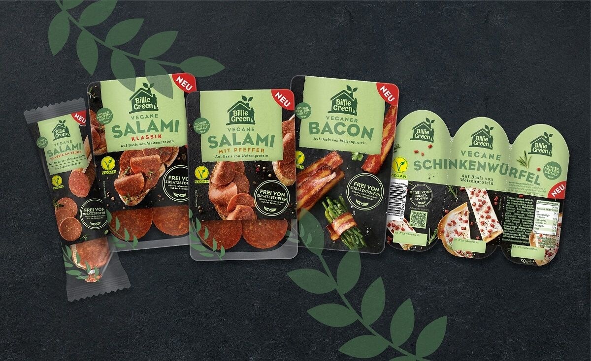 Billie Green: Die neue Marke bringt vegane Salami, Schinkenwürfel und Bacon heraus