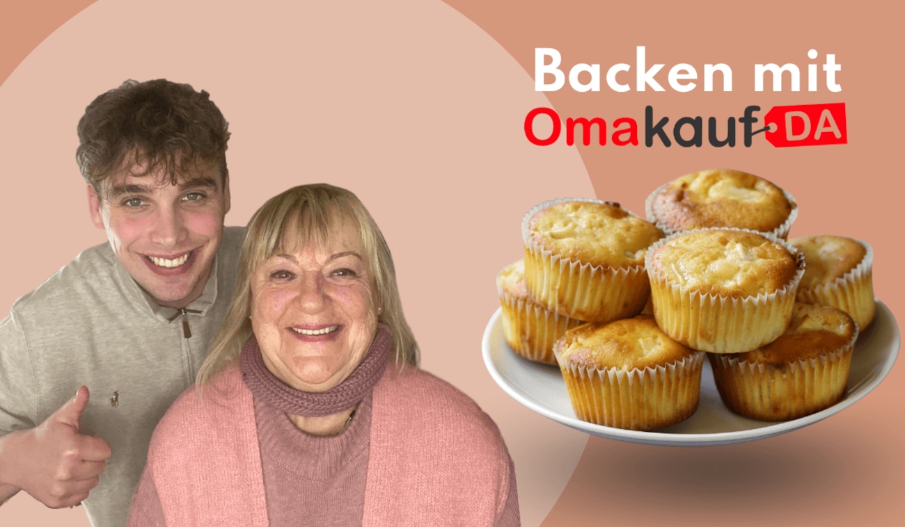 Backen mit OmakaufDA - Rezept für Apfelmuffins