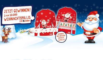 Gewinne einen Weihnachtspulli von kinder: Alle Infos zum Gewinnspiel