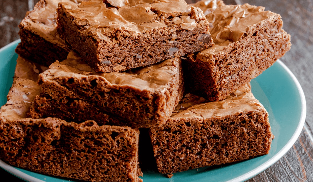 vegane Brownies in Stücken 