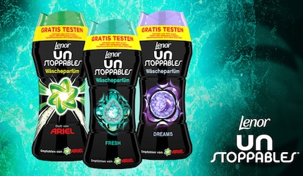 Lenor Unstoppables Wäscheparfüm gratis testen