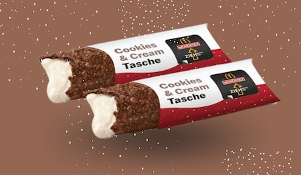 Heiße Cookies & Cream Tasche bei McDonalds