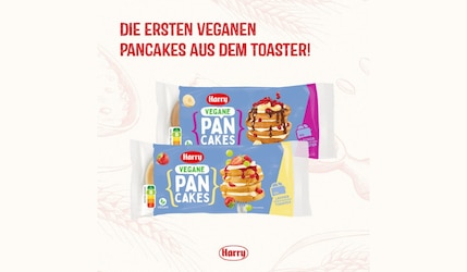 Harry bringt vegane Pancakes für den Toaster in den Supermarkt