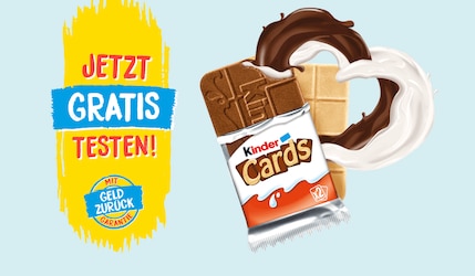 Gratis testen: Cashback-Aktion von kinder Cards