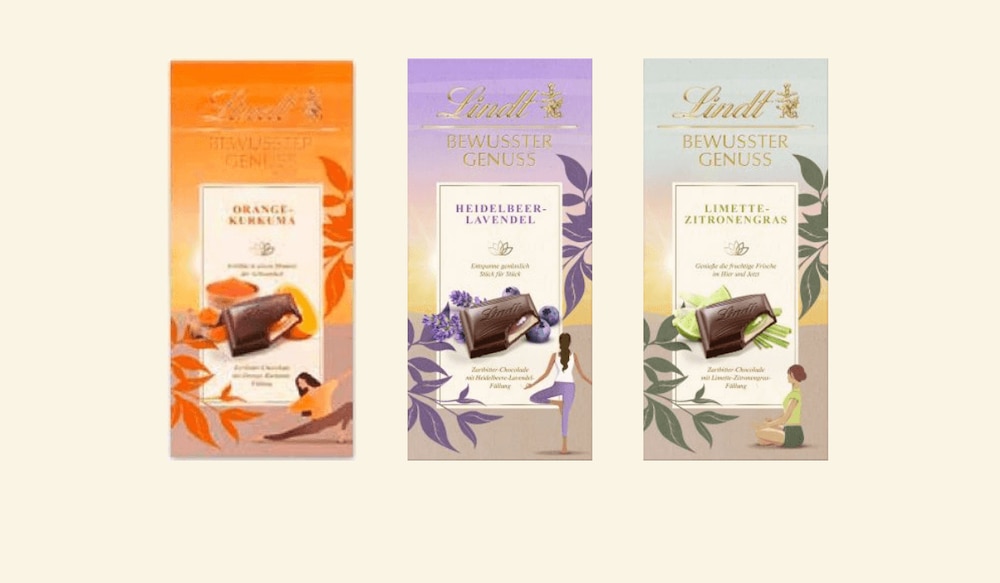 Lindt bewusster Genuss Schokoladentafeln