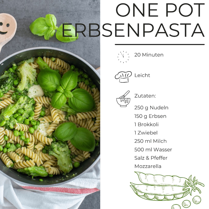 Erbsenpasta One Pot