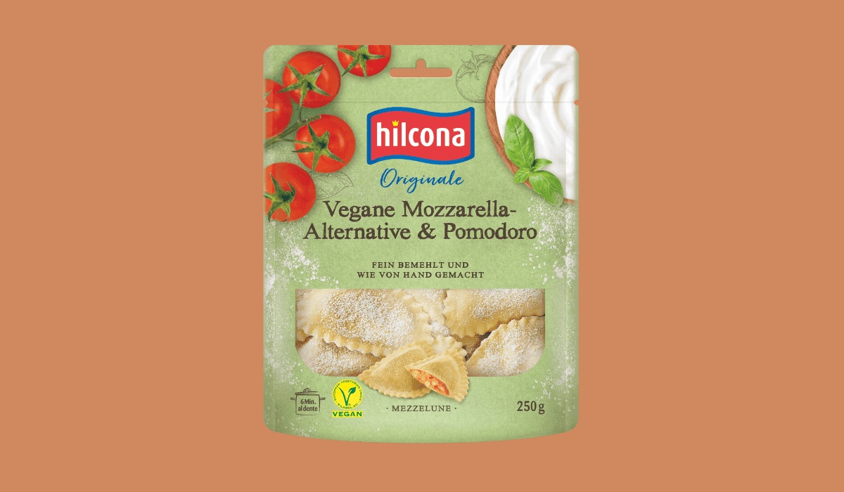 Hilcone Mezzelune Vegane Mozzarella-Alternative & Pomodoro