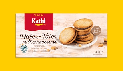 Kathi Hafer-Taler mit Kakaocreme