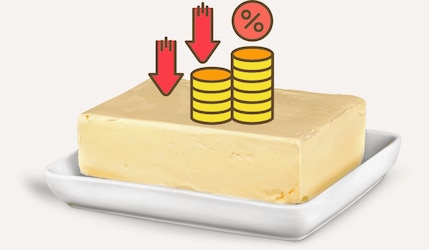 Aktuelle Preisentwicklung - Fallende Butterpreise bei Aldi, Norma, EDEKA, Kaufland & Co