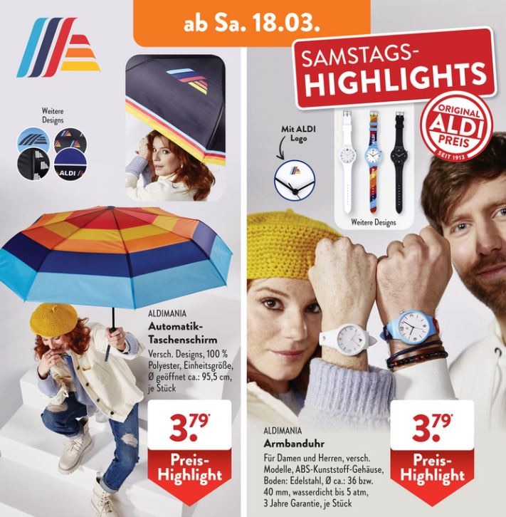 ALDI SÜD Regenschirm und Schirm