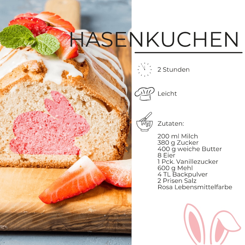 Hasenkuchen Zutaten