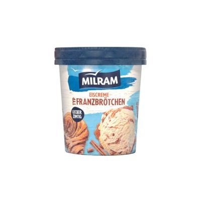 Milram Franzbrötchen Eisbecher