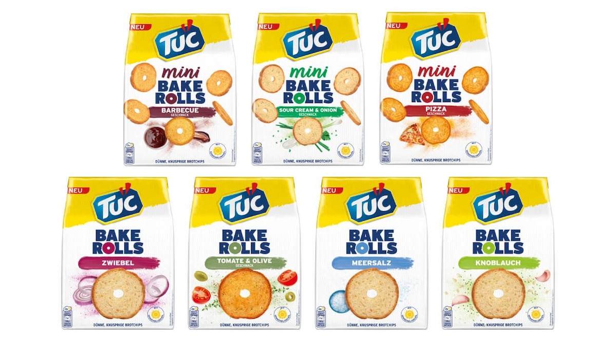 TUC Bake Rolls Sorten Überblick