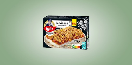 Iglo Schlemmerfilet Mexicana - Die neue Sorte mit pikantem Knuspertopping