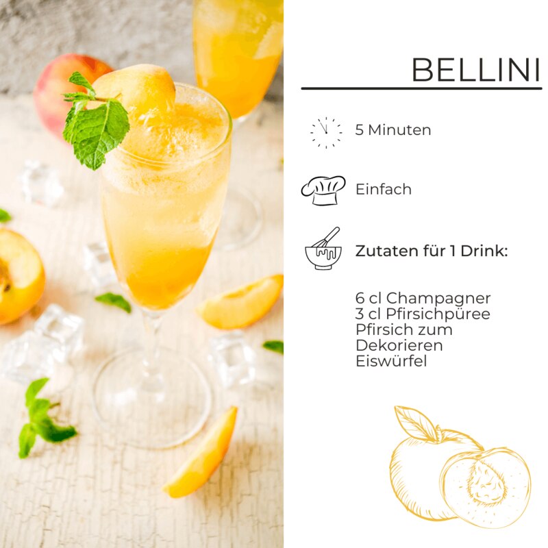 Zutaten für Bellini