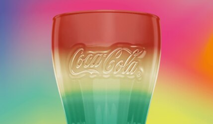 McDonald's Coca Cola Regenbogenglas 2023