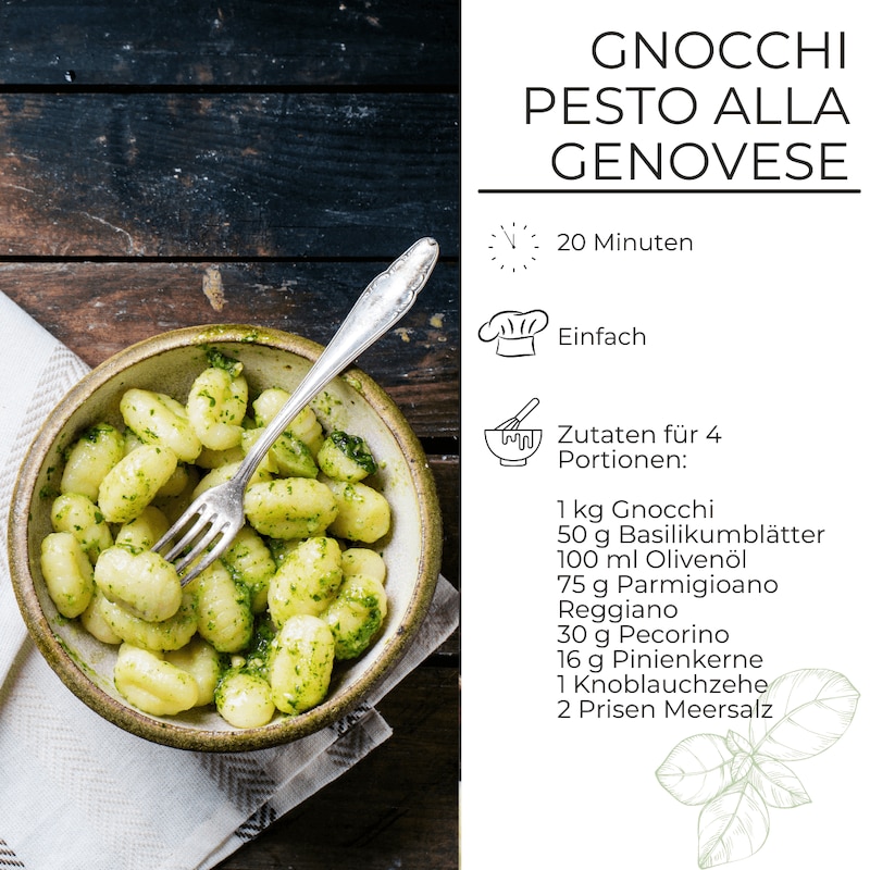 Pesto alla Genovese die Zutaten