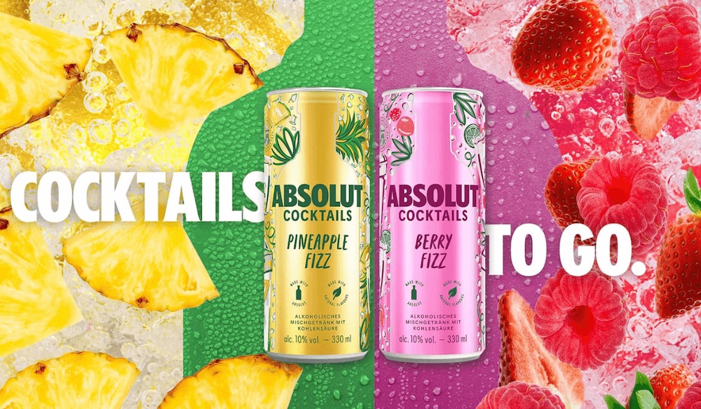 Absolut Cocktails to go: Pineapple & Berry Fizz