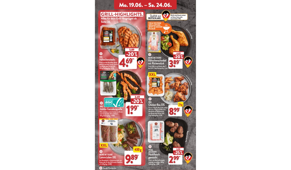 ALDI Nord Prospekt Grillprodukte