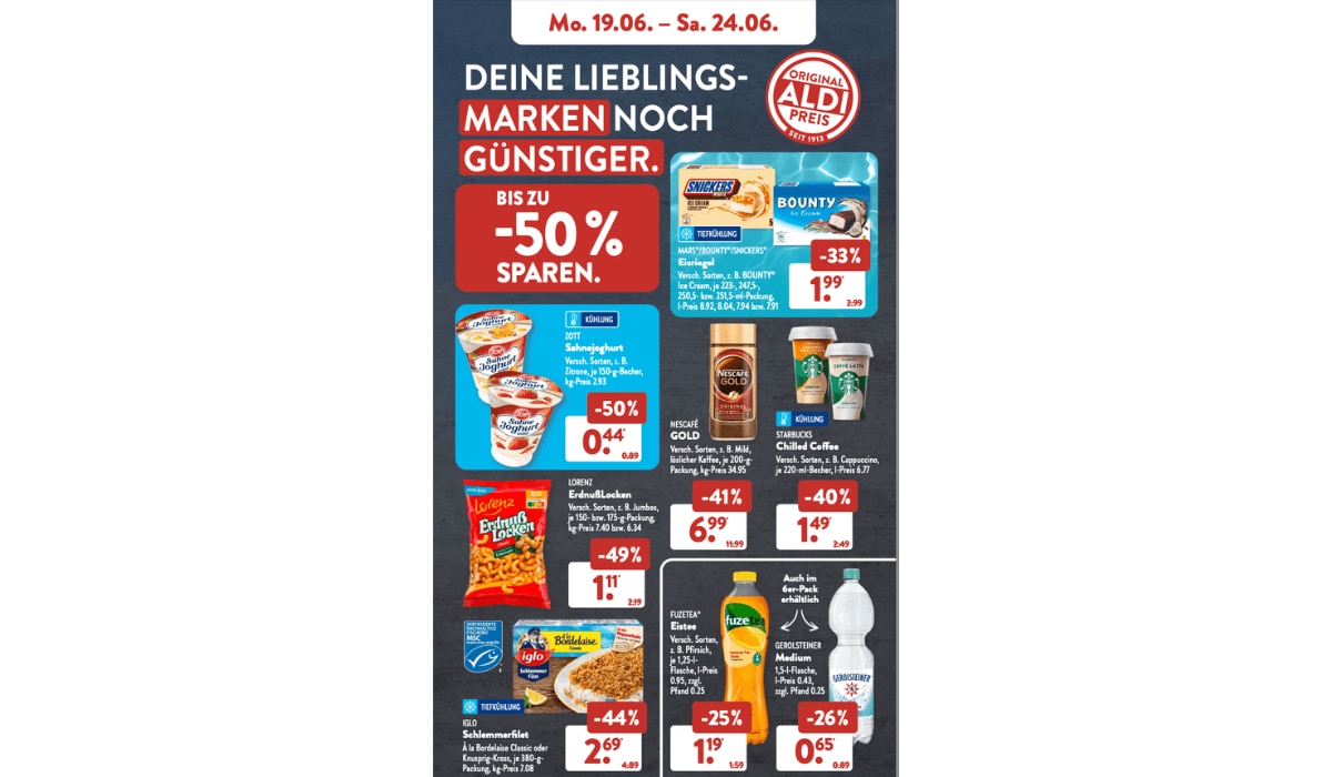 ALDI Süd Prospekt Markenprodukte