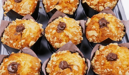 Nutella Muffins zum Auftauen