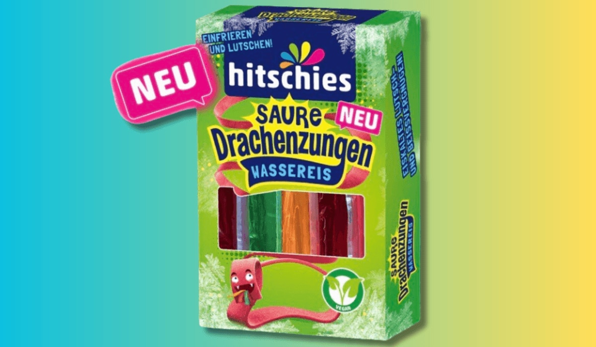 Packung hitschies saure Drachenzungen Wassereis 