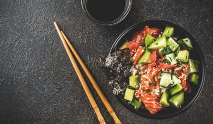 Rezept für eine einfache Sushi Bowl