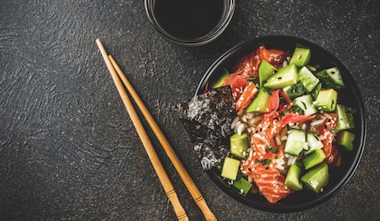 Rezept für eine einfache Sushi Bowl